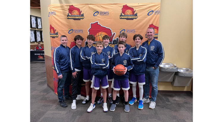 Comets team at basketball tournament
